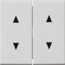 Gira System 55 Jalousie Wippe 4fach Reinwei§ matt 115027