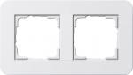 Gira Abdeckrahmen 2f Gira E3 Reinwei§/Reinwei§ 0212410