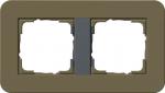 Gira Abdeckrahmen 2f Gira E3 Umbra/Anthrazit 0212426