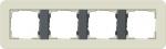 Gira Abdeckrahmen 4f Gira E3 Sand/Anthrazit 0214427