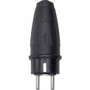 Merten Gummi-Stecker (DE, FR, BE), schwarz 123251