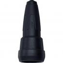 Merten Schwere Vollgummi-Kupplung mit Schnappkragen, schwarz 173092