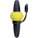 Merten Schwere Vollgummi-Steckvorrichtung, schwarz/gelb 535593