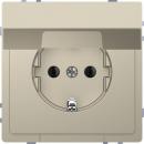 Merten Steckdose mit Klappdeckel, BRS, Steckklemmen, Sahara, System Design MEG2310-6033