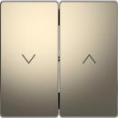 Merten Wippe für Rollladenschalter und -taster, Nickelmetallic, System Design MEG3855-6050