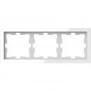 Merten D-Life Glas Rahmen, 3fach, Kristallwei§ MEG4030-6520