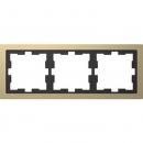 Merten D-Life Metall Rahmen, 3fach, Champagnermetallic MEG4030-6551