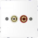 Merten Steckdose fŸr Audio Anschluss, Lotoswei§, System Design MEG4350-6035