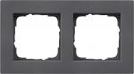 Gira Abdeckrahmen 2f flach Gira E2 Anthrazit 0212235