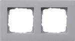 Gira Abdeckrahmen 2f flach Gira E2 F Alu 0212255