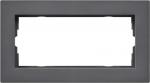 Gira Abdeckrahmen 2f o.M. flach Gira E2 Anthrazit 1002235