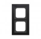 B+J Busch-axcent¨,  Rahment 2-fach schwarz matt 1722-275