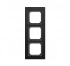 B+J Busch-axcent¨,  Rahment 3-fach schwarz matt 1723-275