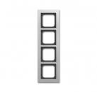 B+J Busch-axcent¨,  Rahment 4-fach titan 1724-276