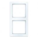 Berker Q.1 Rahmen 2-Fach polarweiß, samt 10126089