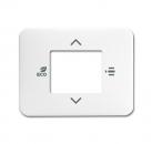 B+J Zentralscheibe fŸr Raumtemperaturregler oder Raumtemperaturregler mit CO2/Feuchte, studiowei§ hochglanz, Busch-Installationsbus¨ KNX, Raumtemperatu... 6109/03-24G