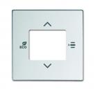 B+J Zentralscheibe fŸr Raumtemperaturregler oder Raumtemperaturregler mit CO2/Feuchte, alusilber, Busch-Installationsbus¨ KNX, Raumtemperaturregler Obj... 6109/03-83