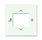 B+J Zentralscheibe fŸr Raumtemperaturregler oder Raumtemperaturregler mit CO2/Feuchte, studiowei§ matt, Busch-Installationsbus¨ KNX, Raumtemperaturregl... 6109/03-884