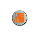 B+J Beschriftungssymbol Raumtemperatur, edelstahl, Busch-Powernet KNX, Busch-priOn Zubeh_r 6353/40-860