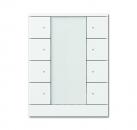 B+J Bedienelement 8-fach, studiowei§, Busch-Installationsbus KNX, ClimaECO Sensoren SB/U8.0.11-84