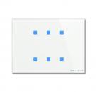 B+J Touch-Bedienelement, 6-fach, Busch-Installationsbus KNX, Busch-tacteo TB/U6.8.11-CG