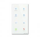 B+J Touch-Bedienelement, 4-fach mit Raumtemperaturregler, Busch-Installationsbus KNX, Busch-tacteo TBR/U4.7.11-CG