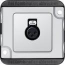 Merten Audio-Steckbuchse, mattsilber, PANZER 460860