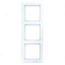 Berker Q.1 Rahmen 3-Fach polarweiß, samt 10136089