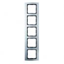 Berker B.3 Rahmen 5-Fach Alu/anthrazit 10153004