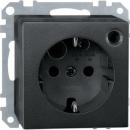 Merten SCHUKO-Timersteckdosen-Einsatz mit BRS, anthrazit, System M 500114