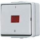 Jung WG 600 IP44 Kontrollschalter Aus 2-pol. 602KOW