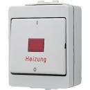 Jung WG 600 IP44 Heizung-Notschalter Aus 3-pol. 603HW