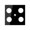 Jung A500 SAT-Abdeckung 4loch Schwarz A561-4SAT1SW