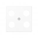 Jung A500 / AS500 SAT-Adeckung 4loch Alpinweiß A561-4SAT1WW