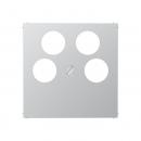 Jung A500 SAT-Abdeckung 4loch Aluminium A561-4SAT2AL