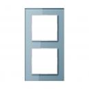 Jung A500 creation Rahmen 2fach Glas Blaugrau AC582GLBLGR