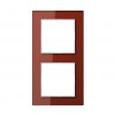 Jung A500 creation Rahmen 2fach Glas Rot AC582GLRT
