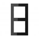 Jung A500 creation Rahmen 2fach Glas Schwarz AC582GLSW