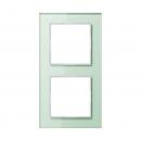 Jung A500 creation Rahmen 2fach Glas Weißmatt AC582GLWMT