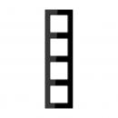 Jung A500 creation Rahmen 4fach Schwarz AC584SW