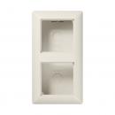 Jung AS500 Aufputz-Gehaeuse 2fach Weiß AS582AW