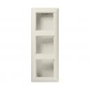 Jung AS500 Aufputz-Gehaeuse 3fach Weiß AS583AW