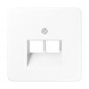 Jung CD500 UAE/ISDN Abdeckung 2fach Alpinweiß CD569-2UAWW