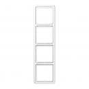 Jung CD500 Rahmen 4fach Alpinweiß CD584WW