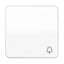 Jung CD500 Wippe mit Symbol Klingel Alpinweiß CD590KWW