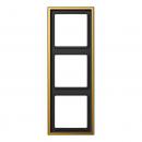 Jung LS990 Rahmen 3fach Gold LS983GGO