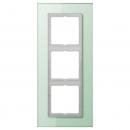 Jung LS plus Rahmen 3fach Glas mattweiß LSP983GLAS