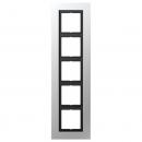 Jung LS plus Rahmen 5fach Aluminium LSP985AL