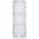 Merten 1-M, ATELIER-M Aufputz-Gehäuse 3fach aktivweiß glänzend 519325